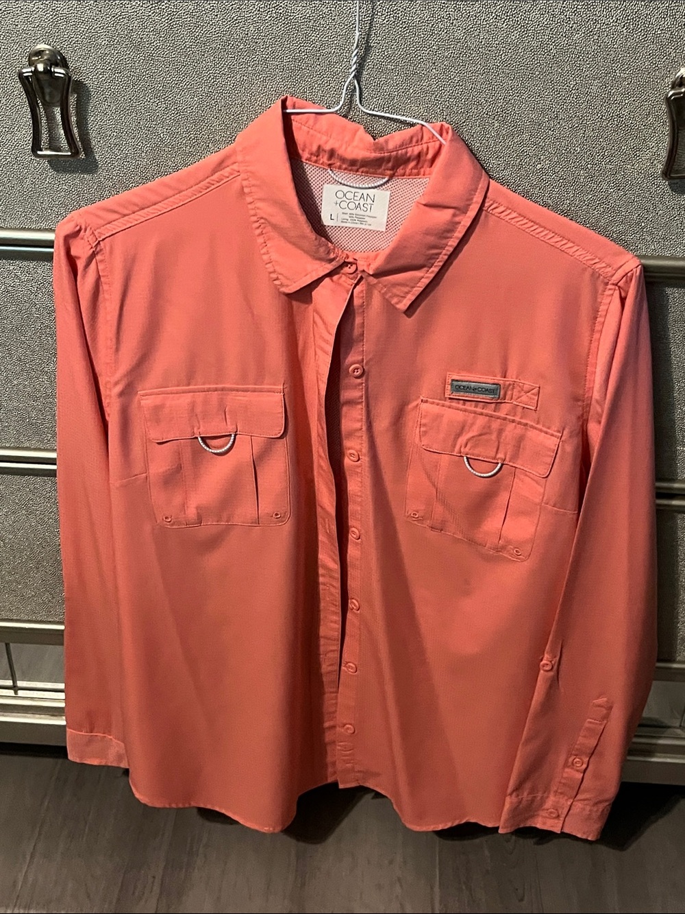 Ocean+Coast Women's Coral Utility Button-Down Shirt